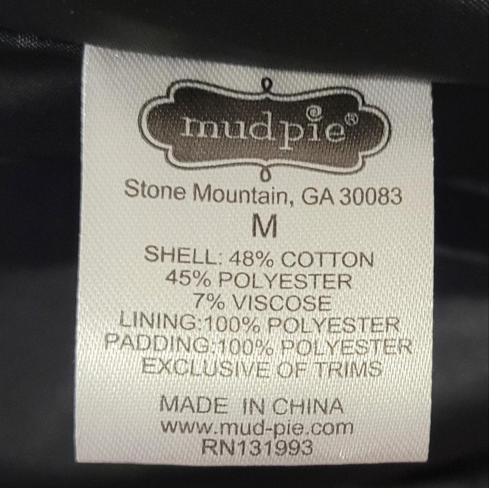 MUD PIE NWOT Black and White Checkered Vest - Picture 3 of 3